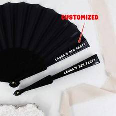 Shein Black And White Hen Party Fans