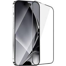 OEM Galaxy S25 Plus Härdat Glas Skärmskydd Metallram Svart