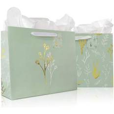 Pink Gift Bags Shein Flowers Design Beautiful Gift Bags 2pcs
