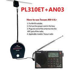 Radioapparater Tecsun Tecsun PL310ET Fullbånd Radio Digital Demodulator