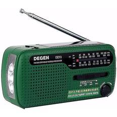 Radios Funkyn Degen De13 Portable FM MW SW Manual Cranking Dynamo World Receiver