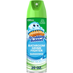 Scrubbing Bubbles Rainshower Scent Bathroom Grime Fighter Disinfectant Aerosol 20fl oz