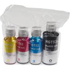 Ink & Toners VHBW 4x refill ink b/c/m/y for hp smart tank 419 5106 415 5105 455 450 319 315 457
