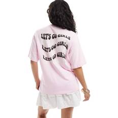 JJXX Oversized T-shirt Med Girls - Lyserød