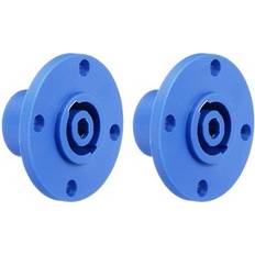 2pcs 4 Pole Speaker Jack Twist Lock 2 Inch XLR Speaker Panel Mount