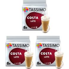Tassimo Tassimo Costa Latte Coffee Pods 16 Discs Pack of 3