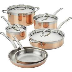 Hestan CopperBond Cookware Set with lid 10 Parts