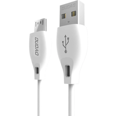 Dudao USB A - Micro USB A M-M White 1m