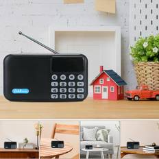 Radios Perfet Digital Radio Portable with FM Rechargeable Battery Bluetooth Speaker