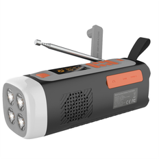 Radios Spactz Solar Hand Crank Radio Multifunction Portable Emergency