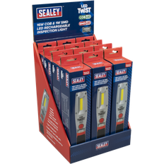 Sealey Led Twist Rechargeable Inspection Light 16W 1W SMD 12 pcs