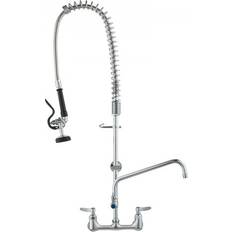 Commercial Wall Mount Kitchen Sink Faucet Pre-Rinse Sprayer 36 in
