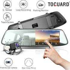Toguard 4.3 Inch Touch Screen Mirror Dash Cam