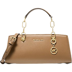 Michael Kors Cynthia Small Leather Satchel - Husk