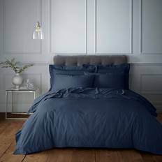 Hotel 230 Thread Count Cotton Percale - Navy Duvet Cover Blue (200x200cm)
