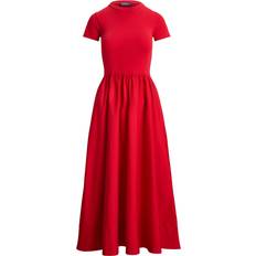 Polo Ralph Lauren Red Dresses Polo Ralph Lauren A-Line Cotton Jersey Poplin Dress - Red