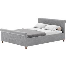Lark Manor Caceres Bed Light Grey 5' 158x225cm