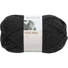 Novita Hygge Wool Ullgarn 100 g Svart