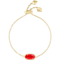 Kendra Scott Elaina Adjustable Chain Bracelet - Gold/Red/Transparent