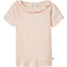 Name It Rosa T-shirts Name It Nmfhulla Hua Ss Slim Top - Rosa