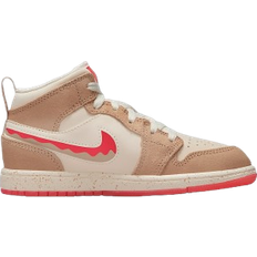 Nike 1 Mid SE Shoes - Desert/Fusion Red