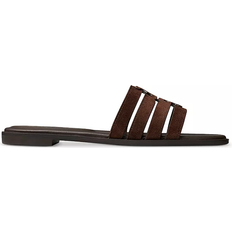 LWG (Leather Working Group) Slides Tory Burch Ines - Dark Cocoa