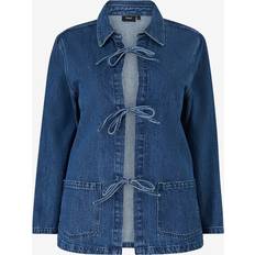 Zizzi Ytterkläder Zizzi Jeansjacka caTami L/S Indoor Jacket - Blå