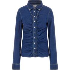 Guess Blouses Guess Alisha Long Sleeve Denim Shirt - Dark Blue