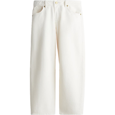 H&M Barrel High Cropped Jeans - Cream