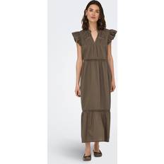 Only Onlsunny Capsl Frill Dress - Brun