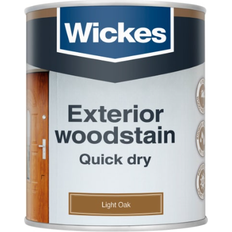 Wickes Exterior Woodstain Quick Dry Wood Protection Light Oak 0.75L