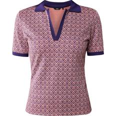 Multifarvet Polotrøjer Mexx Shirts - Mørkelilla/Laks - Offwhite