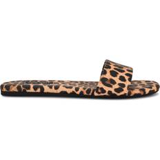 Nine West Women Slides Nine West Lolipop Flat Slide Sandals - Leopard