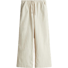 H&M Linen-Blend Trousers - Light Beige (1272707003)