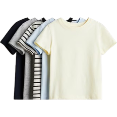 H&M Pojke Blå 5-Pack T-shirt - Gul