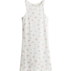 S Dresses Children's Clothing H&M Ribbed Cotton Dress - White/Floral (1273931004)
