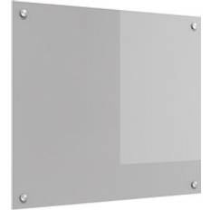 Gråa Stänkskydd vidaXL Kitchen Backsplash Light Grey 70x60x0.6 cm Tempered Glass Splash Guard