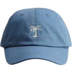 H&M Twill Cap with Motif - Dusty Blue/Palm Tree (1261856001)
