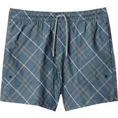 Burberry Men Swimwear Burberry Check Swim Shorts - Pewter