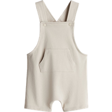 H&M Sweatshirt Dungaree Shorts - Light Beige (1227654004)