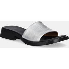 Silver Slides Camper Flat Sandals Woman - Grey