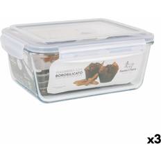Santa Clara Hermetic Lunch Box Transparent Rectangular 3.5L Food Container