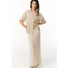 H&M Loose-Fit Resort Shirt - Beige