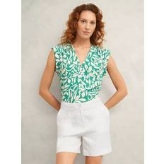 Hobbs Shorts Hobbs Chelsea Pure Linen Shorts - White