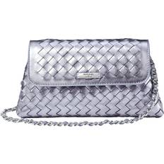 Leather Clutches Aspinal of London Sunrise Sunset Leather Slot Weave Clutch Bag