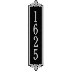 Facade Numbers Whitehall 19-in H x 19-in W Black/Silver Aluminum Address Plaque