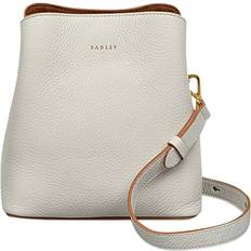 Radley Dukes Place Leather Small Compartment Crossbody Bag - Chalk