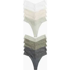 H&M Trosa Thong I Spets - Grågrön/Ljusgrön