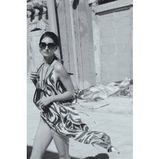 Badeanzug Cover Ups & Sarongs H&M Damen Strandkleid Mit U-Ausschnitt Im Rücken - Beige