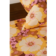 Jotex Frida Bettlaken Gelb, Braun (200x90cm)